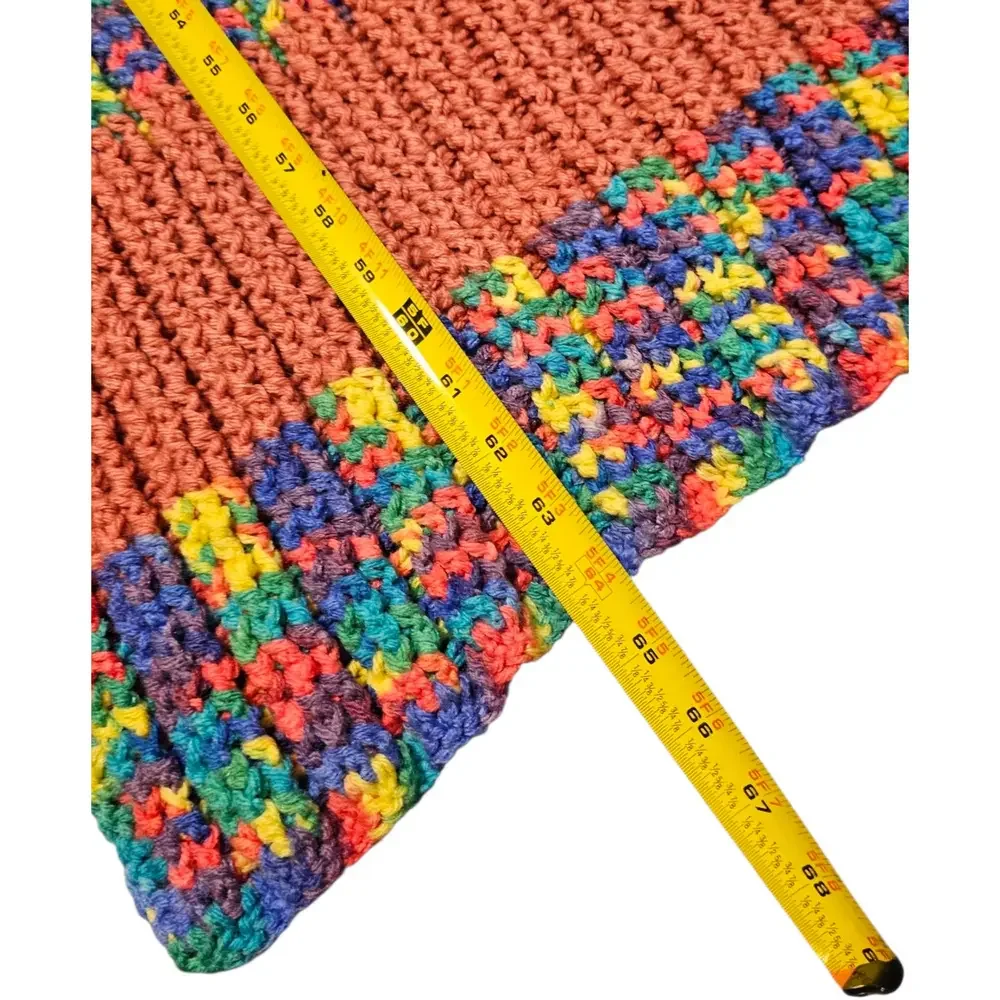 Handmade crochet throw